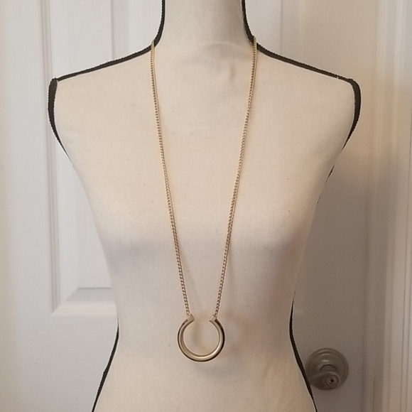 New York & Company Jewelry - Long necklace faux gold and tortoise shell